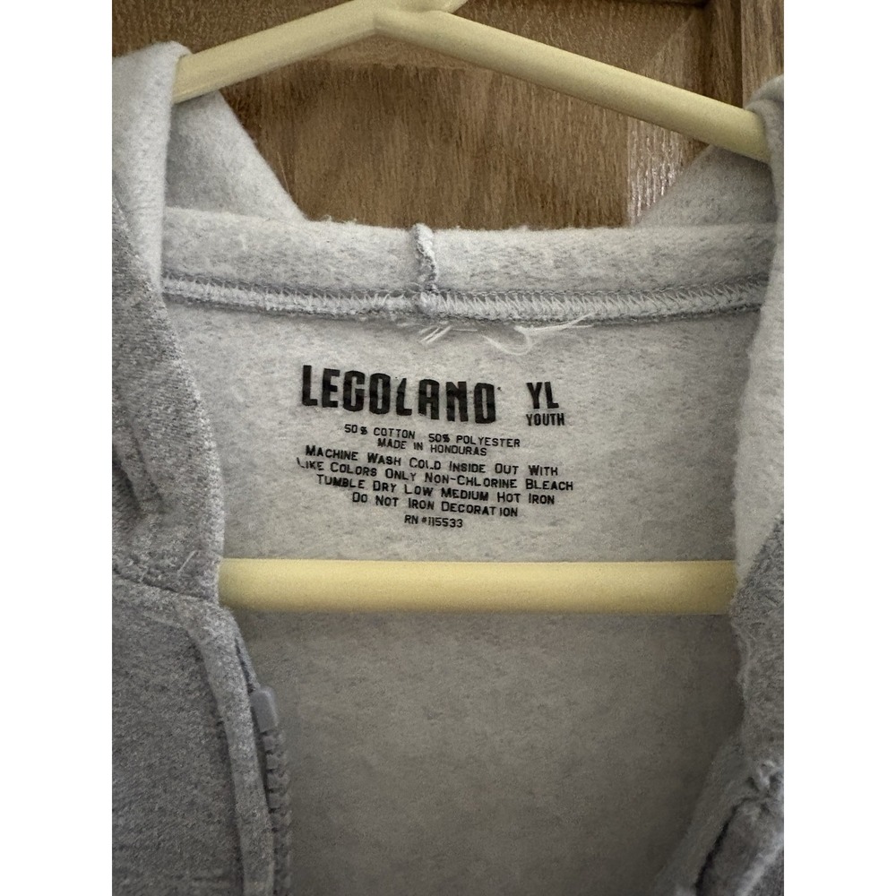 Rare LEGOland Zip Up Hoodie Pockets Youth Large Unisex Driving School Jacket - Picture 5 of 9